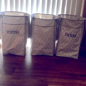 Gently used Set or 3 thirty-one Stand Tall Bin